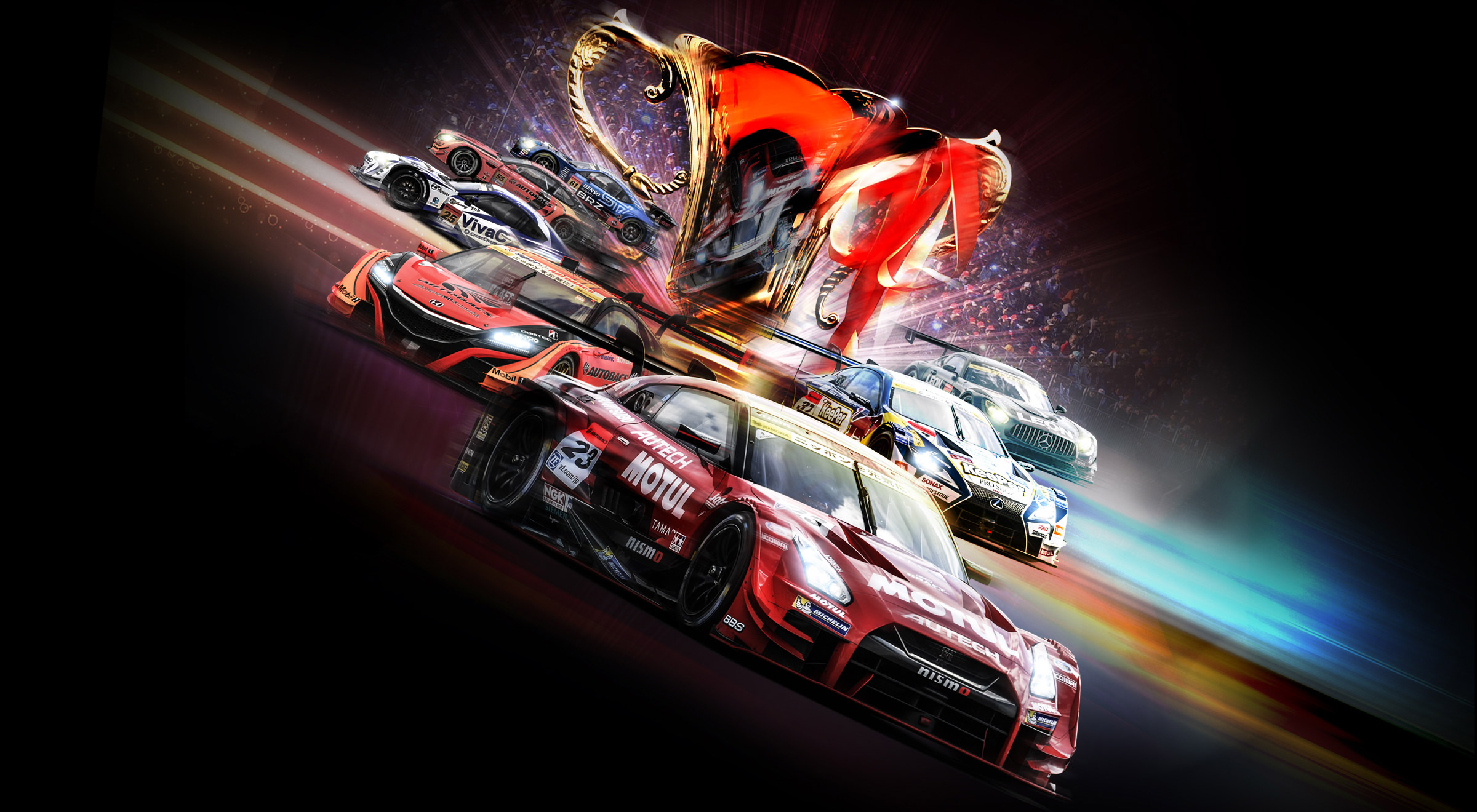 SUPER GT Main Visual 各戦毎にレースの注目点や特徴をクールに描き出すメインビジュアル